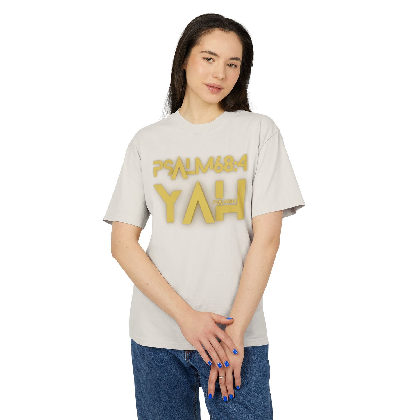 Alpha Yah 'Psalm 68:4' Heavy Faded Tee