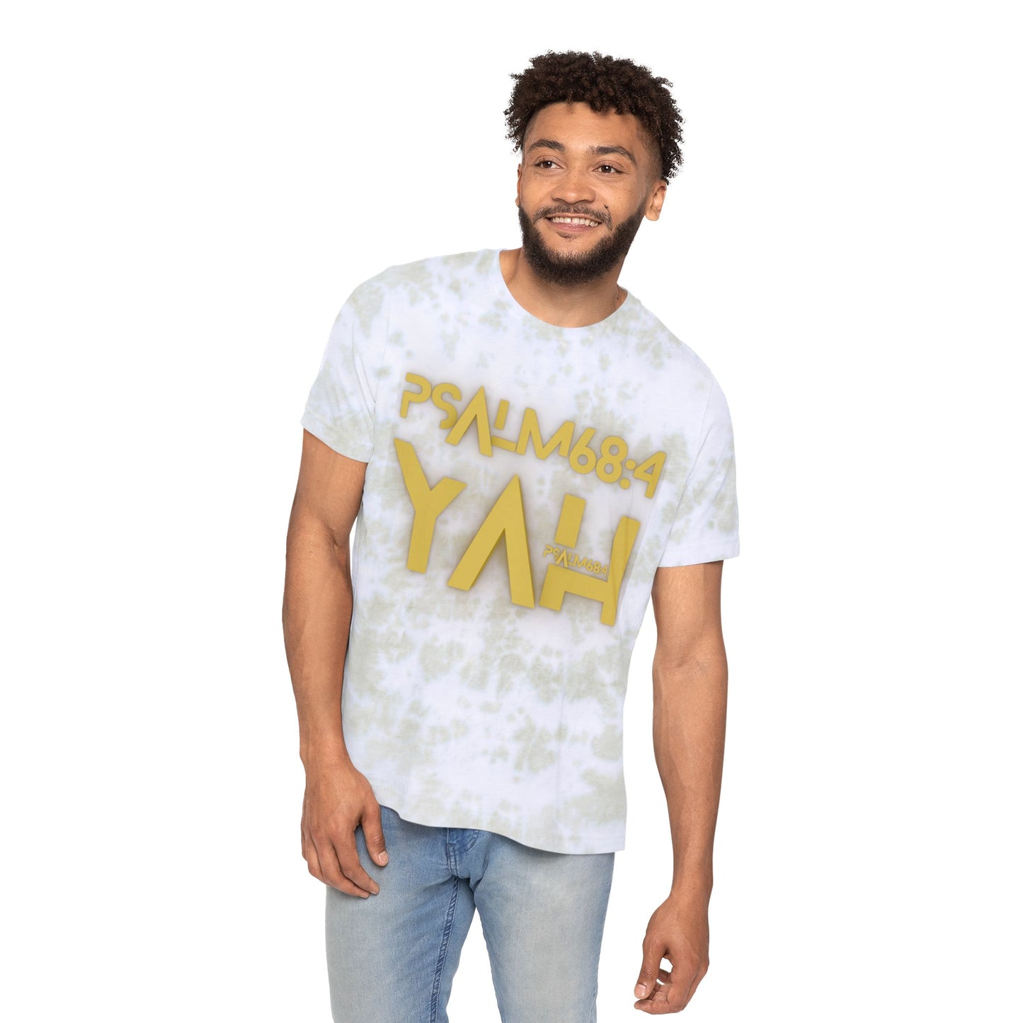 Alpha Yah 'Psalm 68:4' Fashion Tie-Dyed T-Shirt