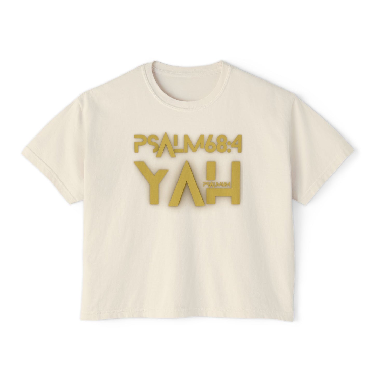 Alpha Yah 'Psalm 68:4' Women's Boxy Tee