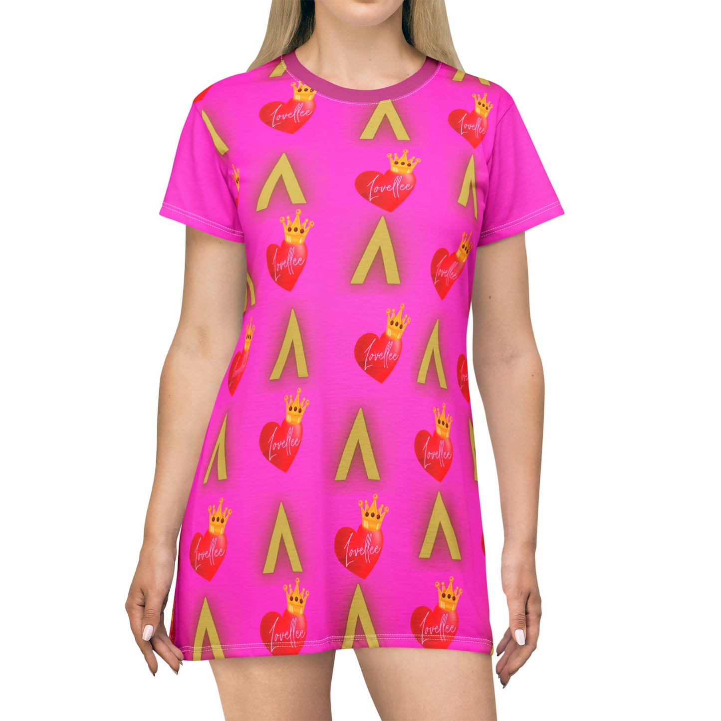 Alpha Lovellee 'Pretty In Pink' T-Shirt Dress