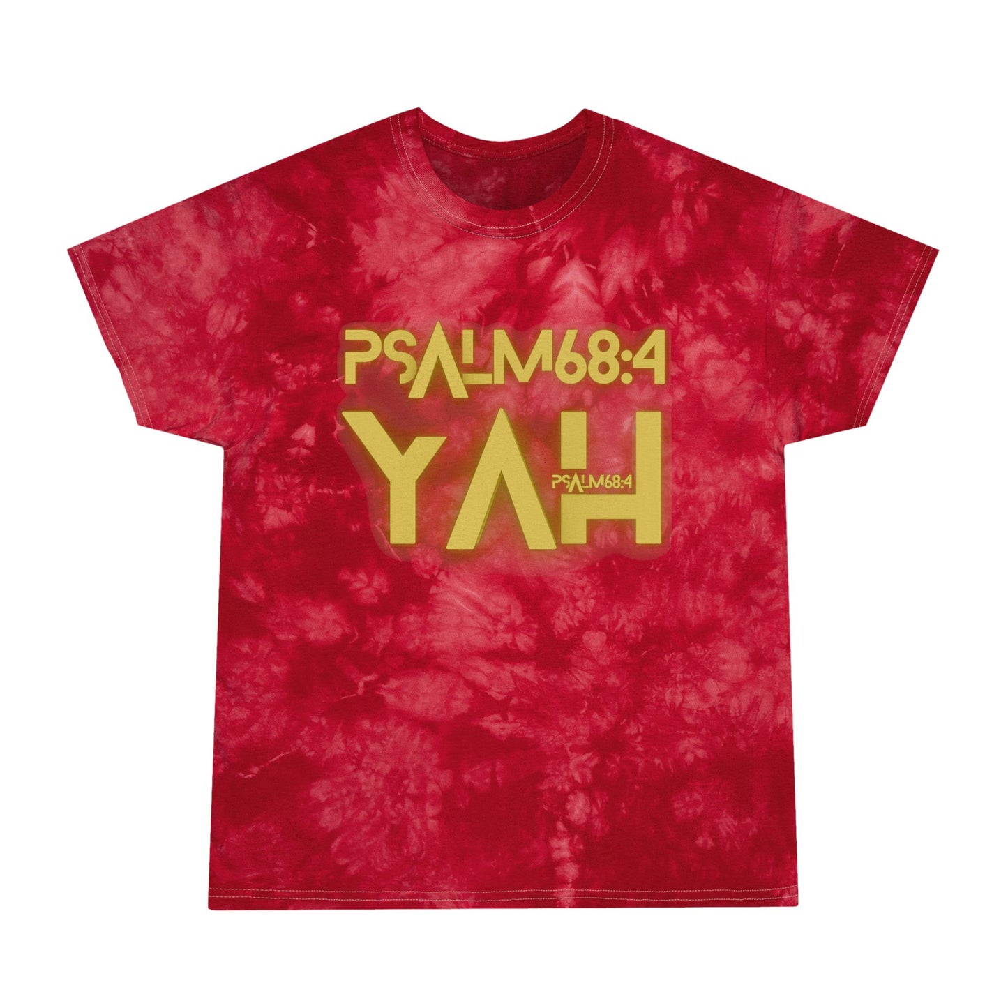 Alpha Yah 'Psalm 68:4' Tie-Dye Tee, Crystal