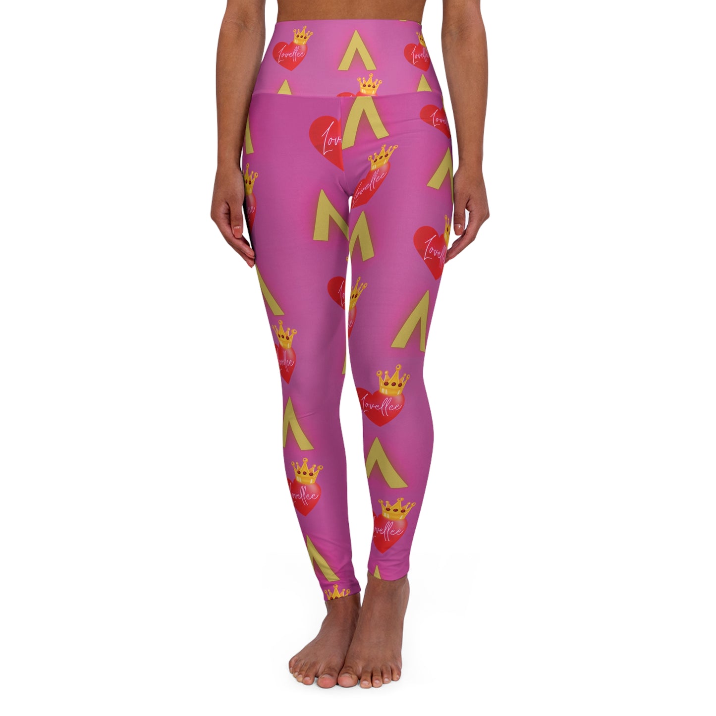 Alpha Lovellee 'Pretty In Pink' High Waisted Leggings