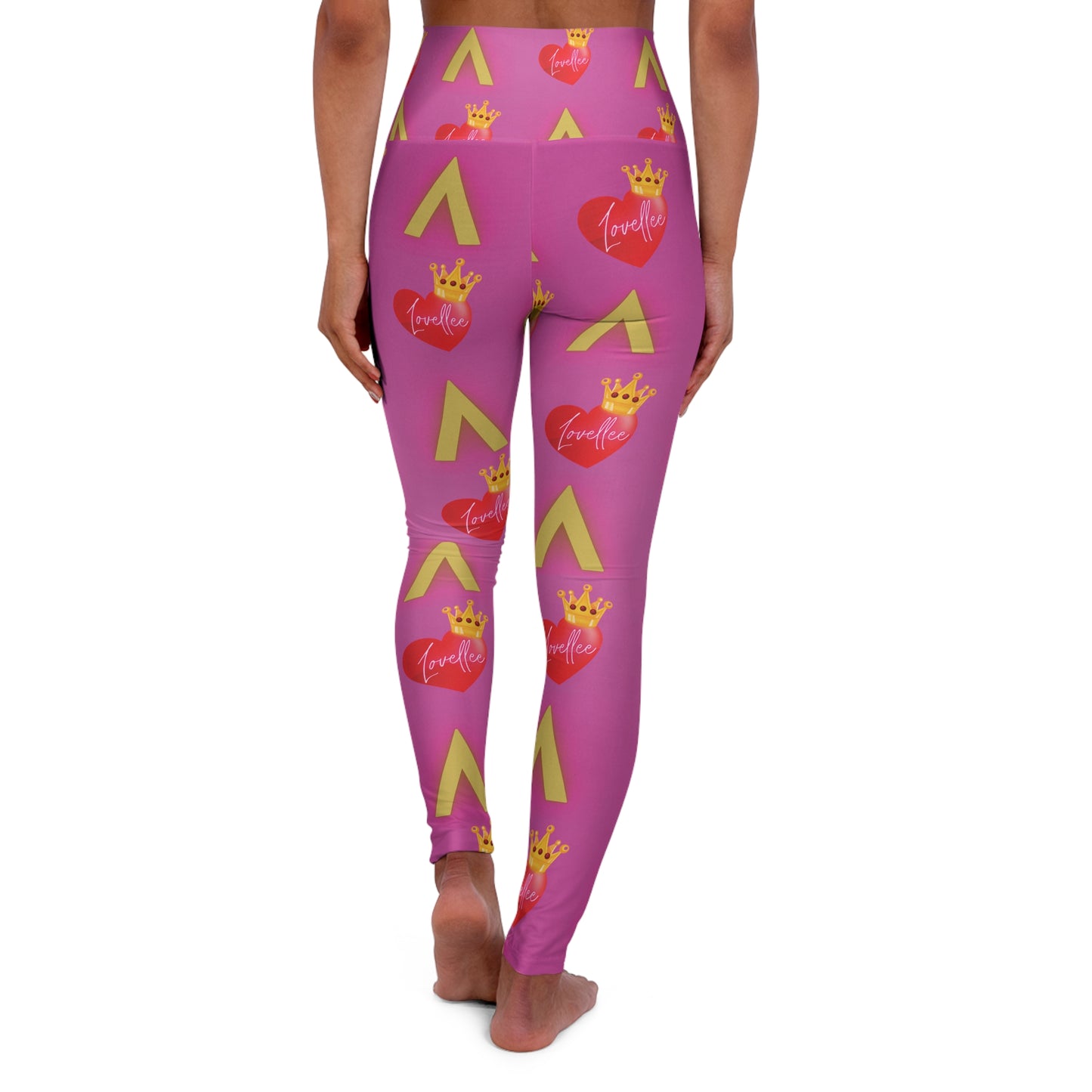 Alpha Lovellee 'Pretty In Pink' High Waisted Leggings