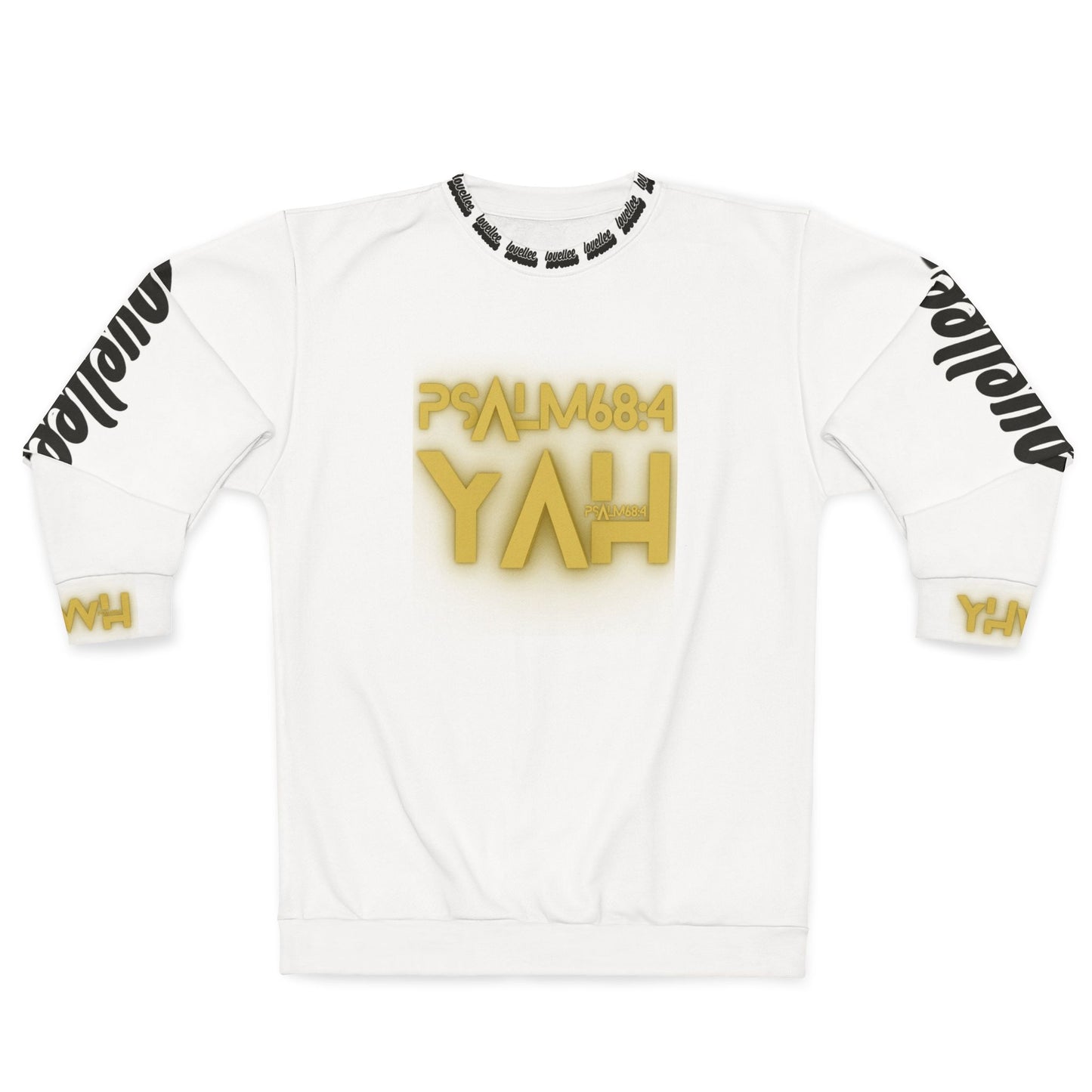 Alpha Yah Psalm 68 White Gold Sweatshirt