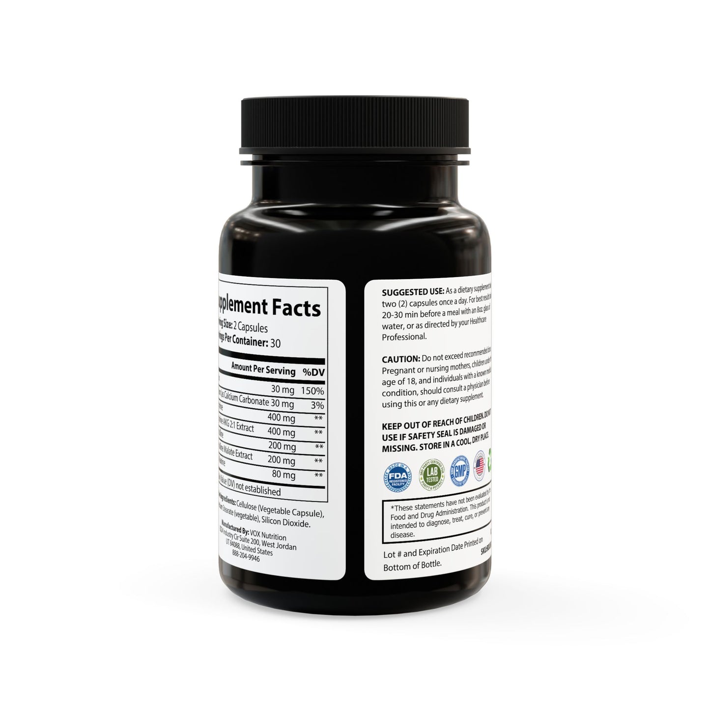 Str8ight 8 Master L-Arginine Supplement (60 Capsules)