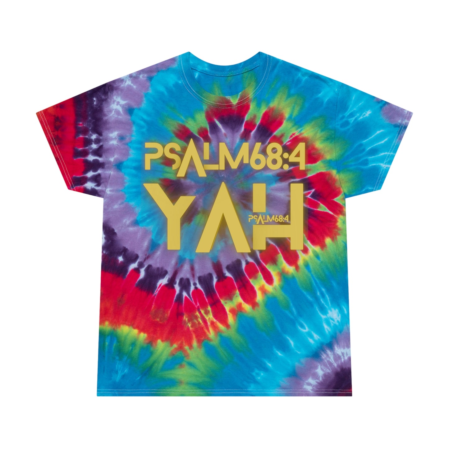 Alpha Yah 'Psalm 68:4' Tie-Dye Tee, Spiral