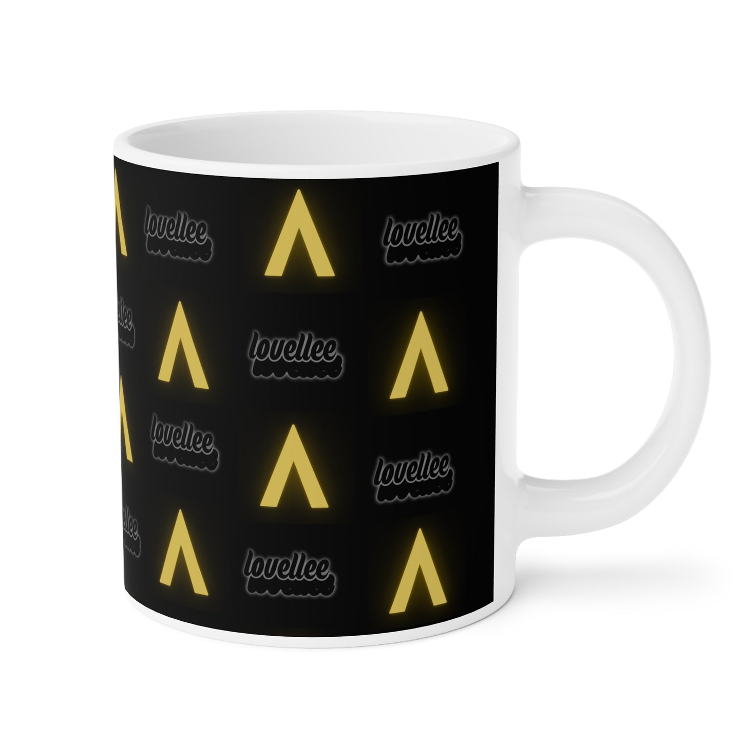 Alpha Lovellee Coffee Mug Black & Gold