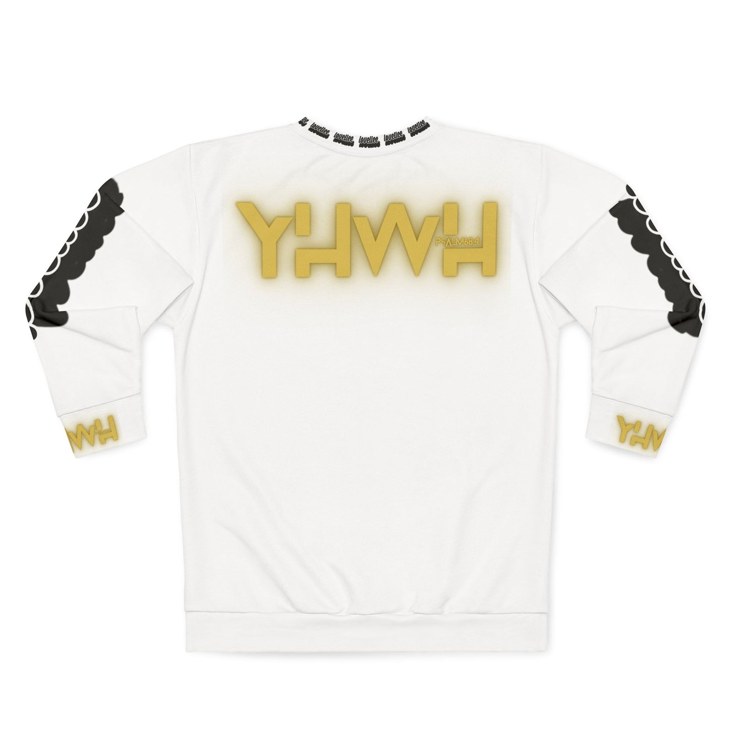 Alpha Yah Psalm 68 White Gold Sweatshirt