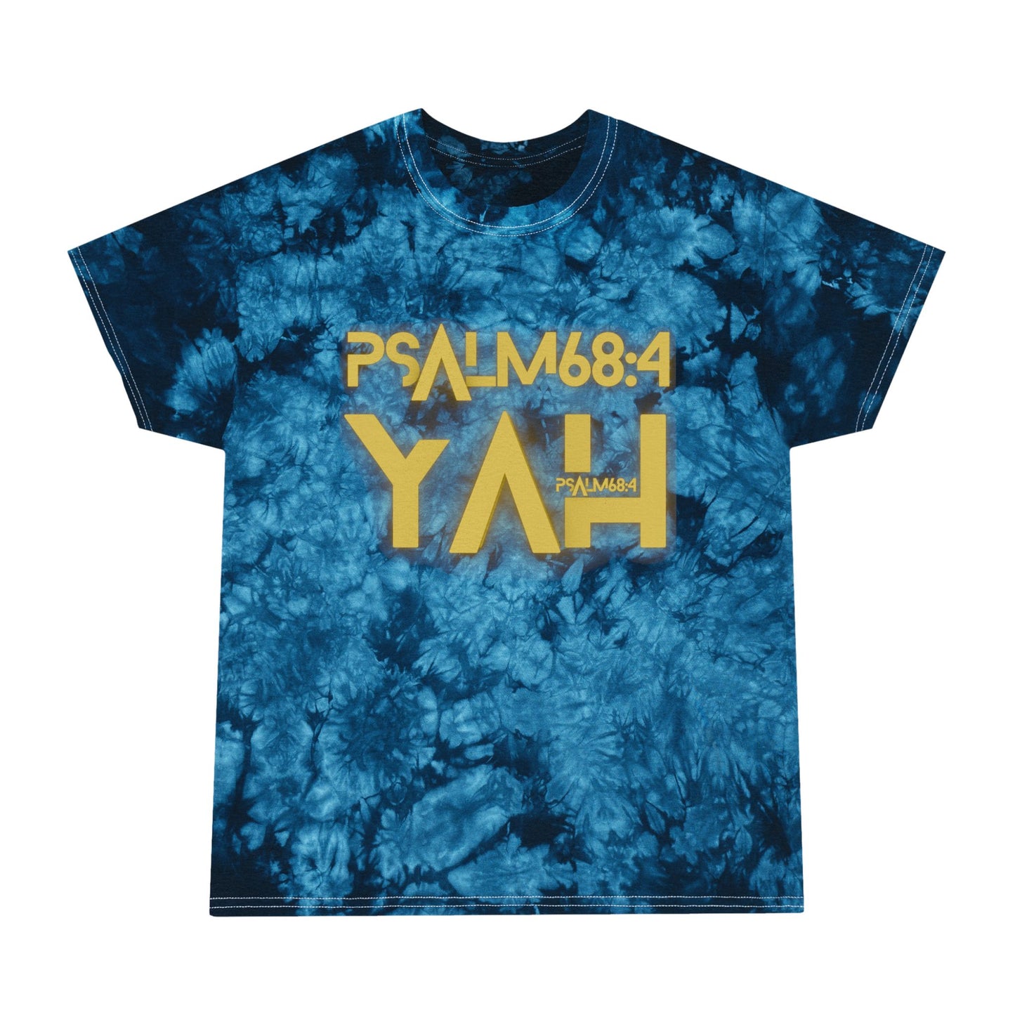 Alpha Yah 'Psalm 68:4' Tie-Dye Tee, Crystal