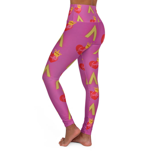 Alpha Lovellee 'Pretty In Pink' High Waisted Leggings