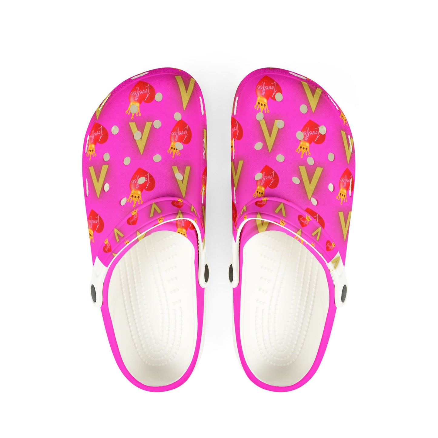 Alpha Lovellee 'Pretty In Pink' Royal Love Clogs