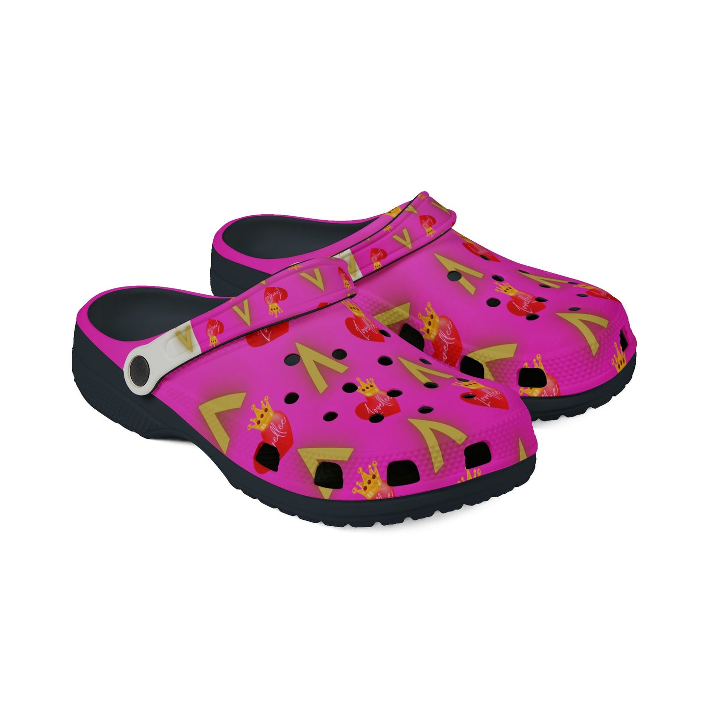 Alpha Lovellee 'Pretty In Pink' Royal Love Clogs