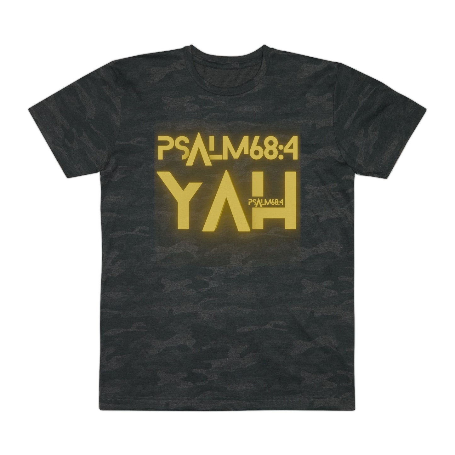 Alpha Yah 'Psalm 68:4' Fatigue Jersey Tee