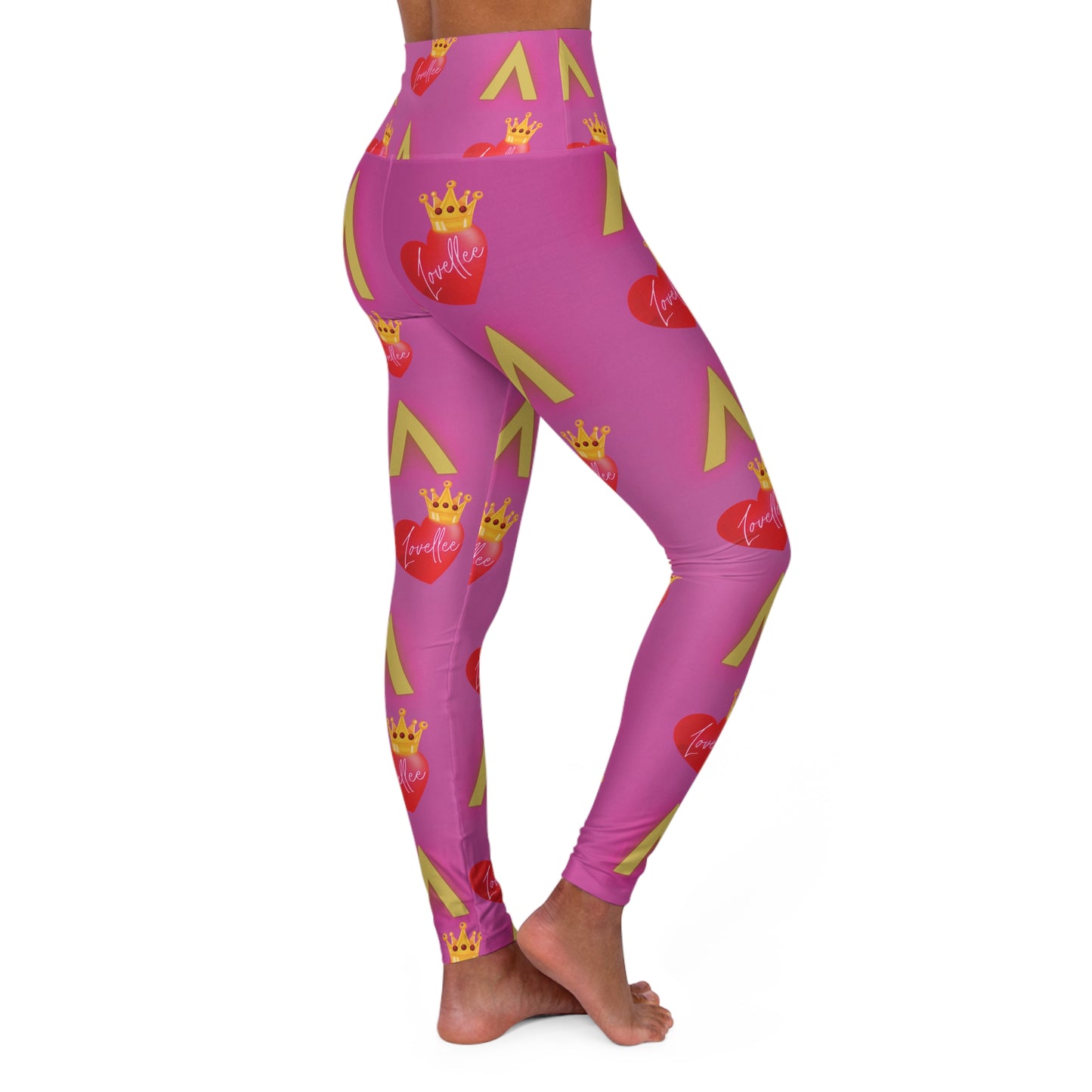 Alpha Lovellee 'Pretty In Pink' High Waisted Leggings