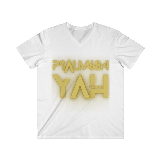 Alpha Yah 'Psalm 68:4' Fitted V-Neck Short Sleeve Tee