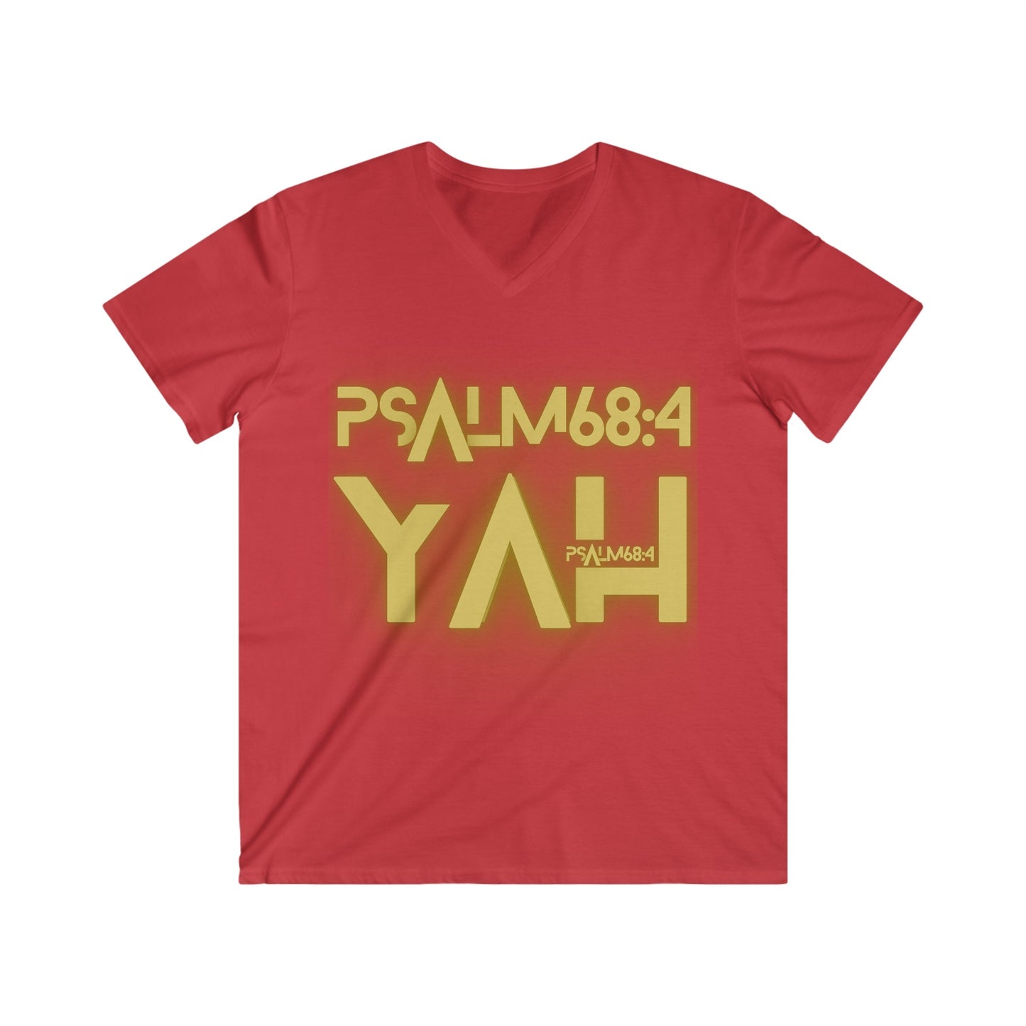 Alpha Yah 'Psalm 68:4' Fitted V-Neck Short Sleeve Tee