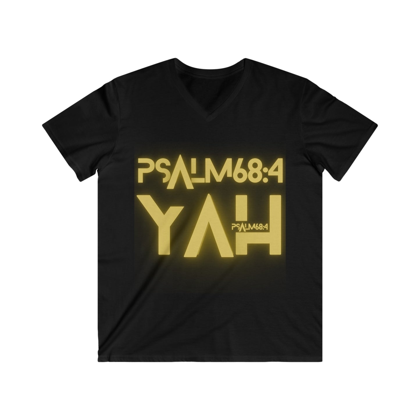 Alpha Yah 'Psalm 68:4' Fitted V-Neck Short Sleeve Tee