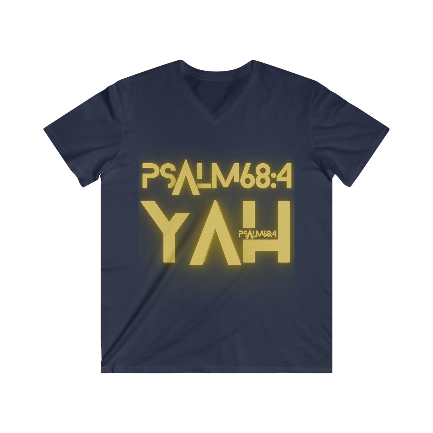 Alpha Yah 'Psalm 68:4' Fitted V-Neck Short Sleeve Tee