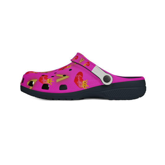 Alpha Lovellee 'Pretty In Pink' Royal Love Clogs