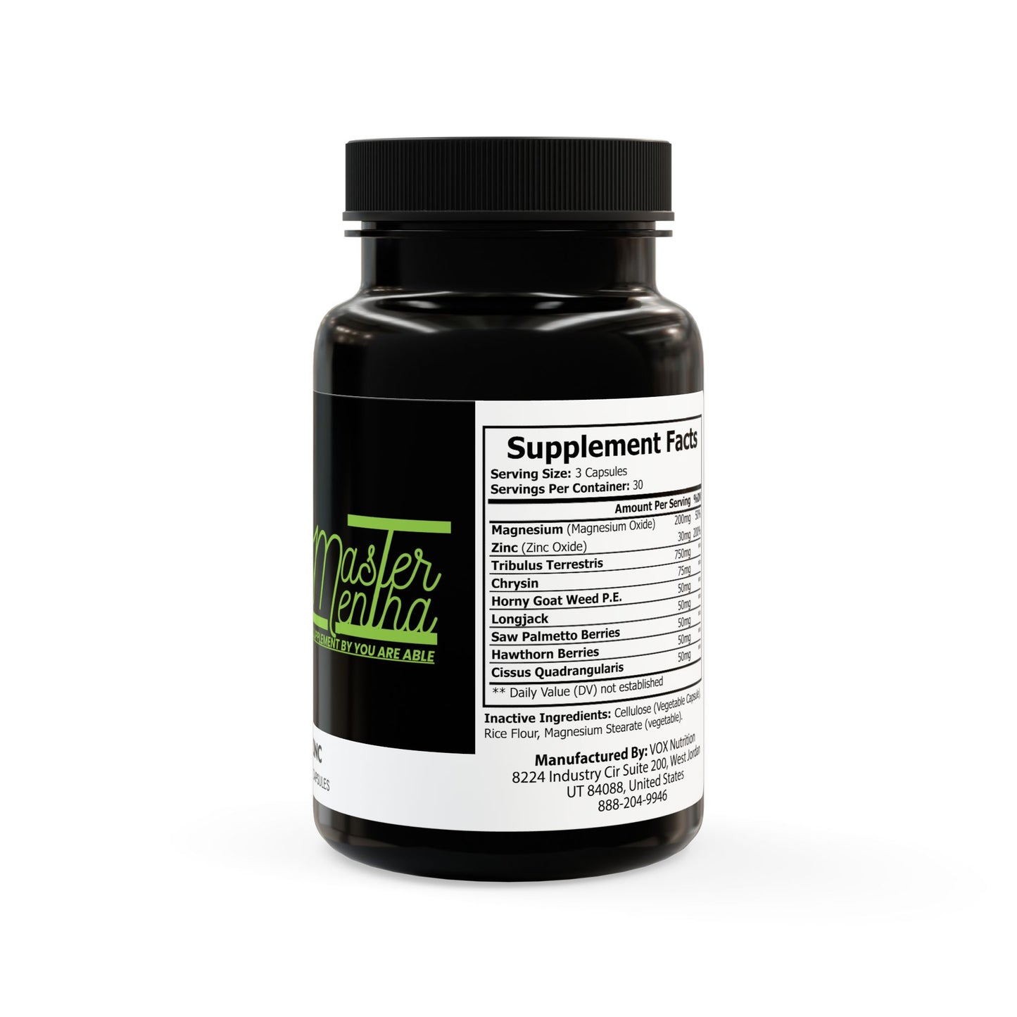 Str8ight 8 Master Magnesium Zinc Supplement (90 Capsules)