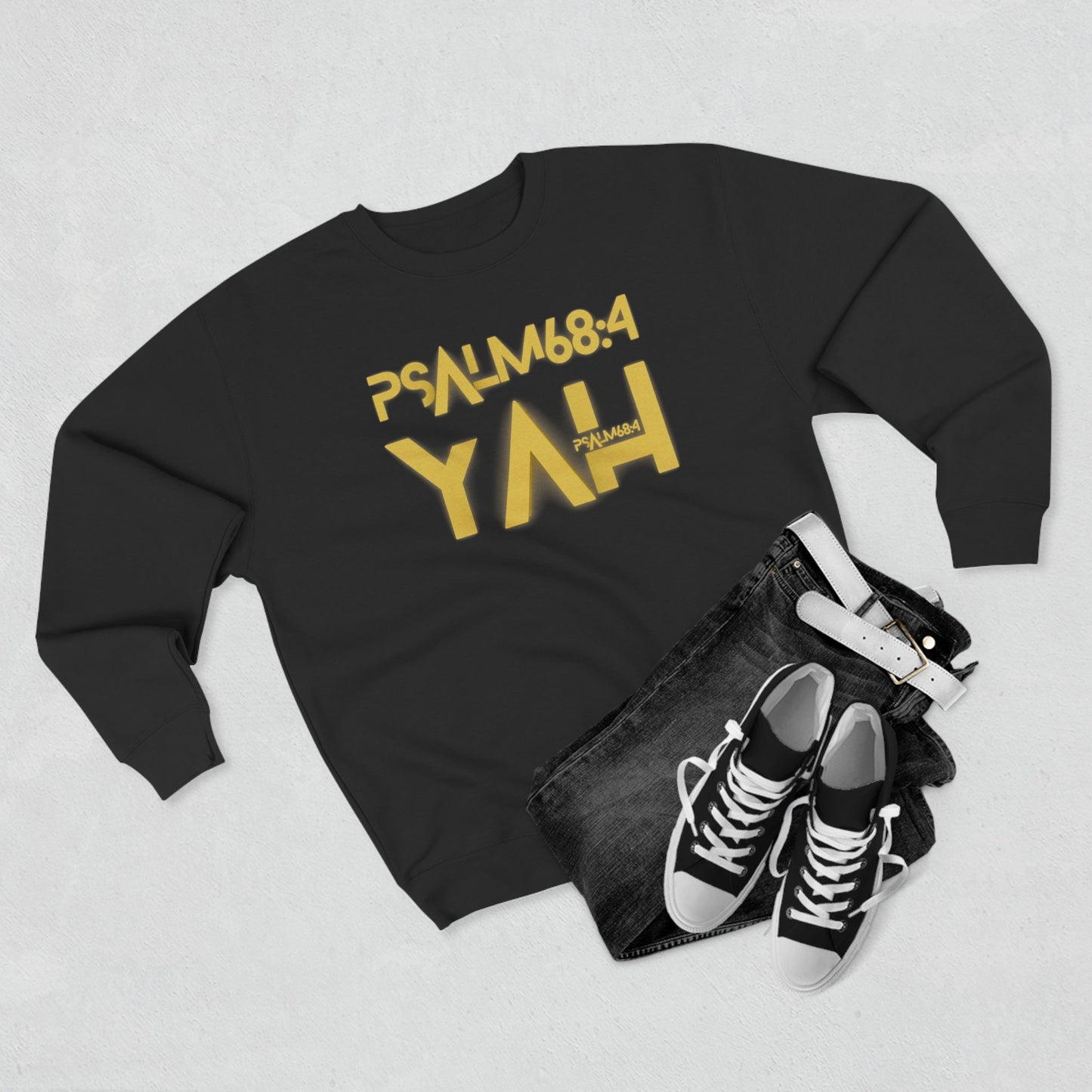 Alpha Yah Psalm 68 Crewneck Sweatshirt