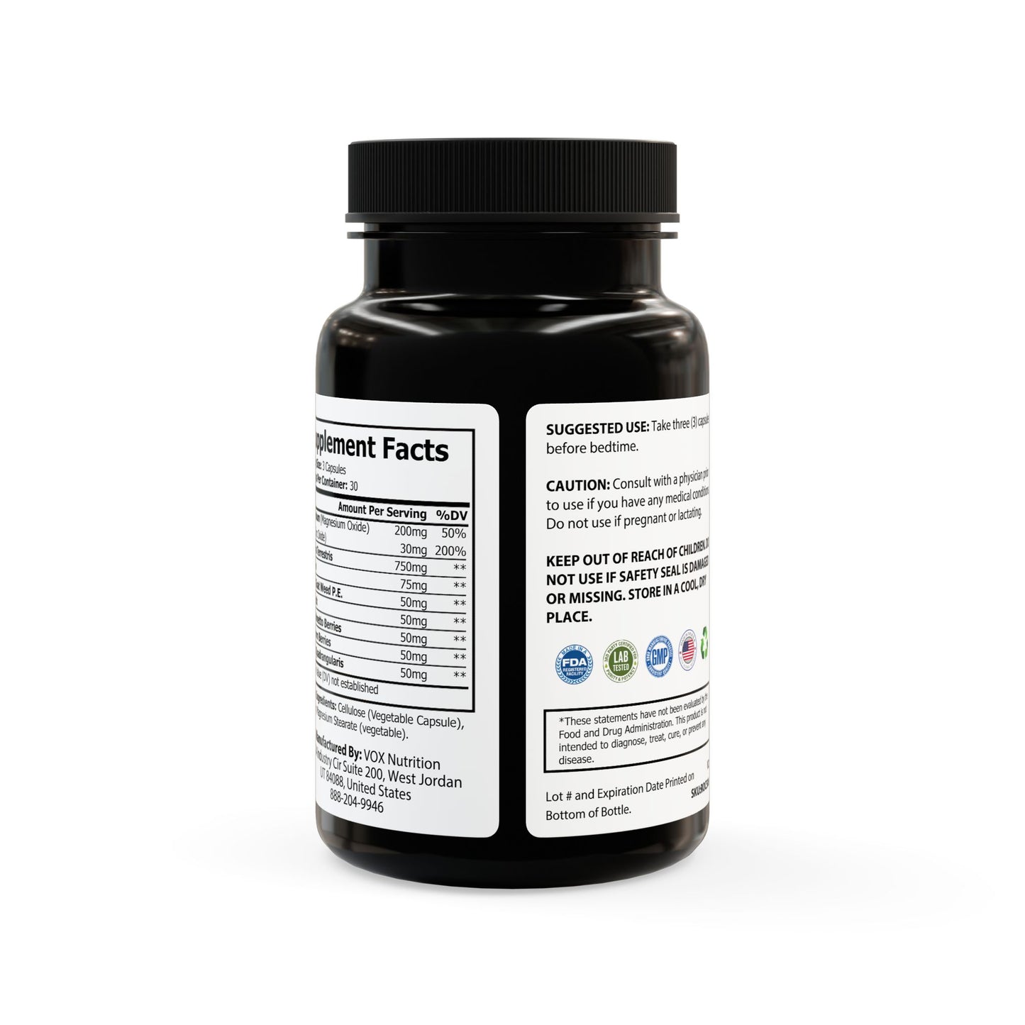 Str8ight 8 Master Magnesium Zinc Supplement (90 Capsules)