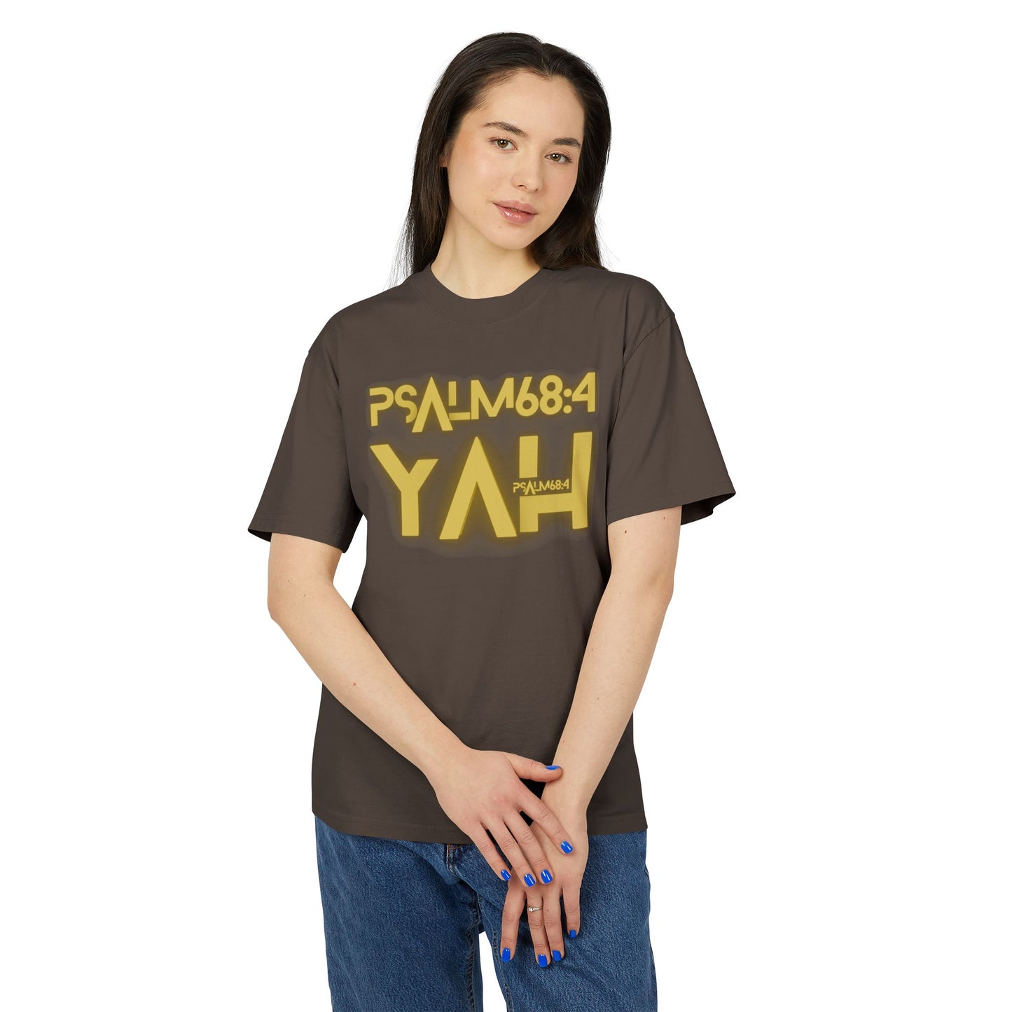 Alpha Yah 'Psalm 68:4' Heavy Faded Tee