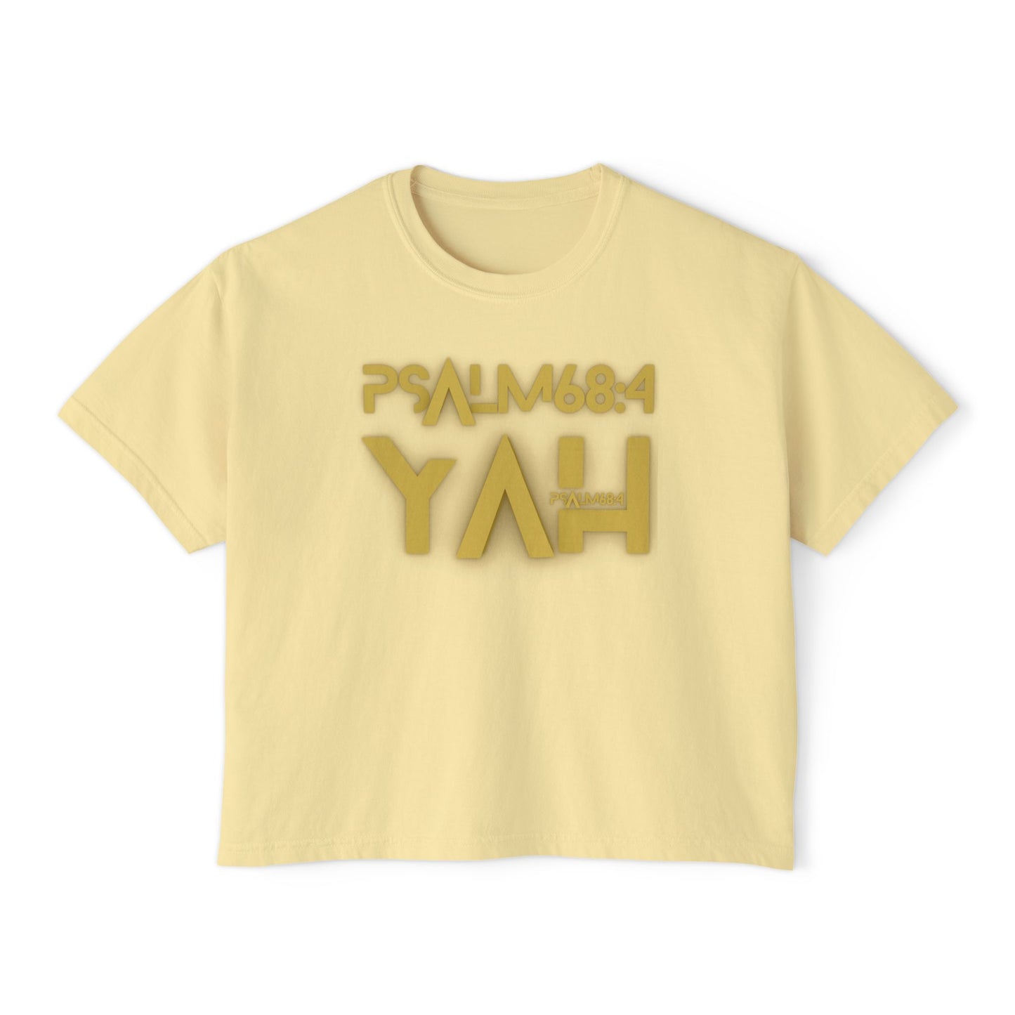 Alpha Yah 'Psalm 68:4' Women's Boxy Tee