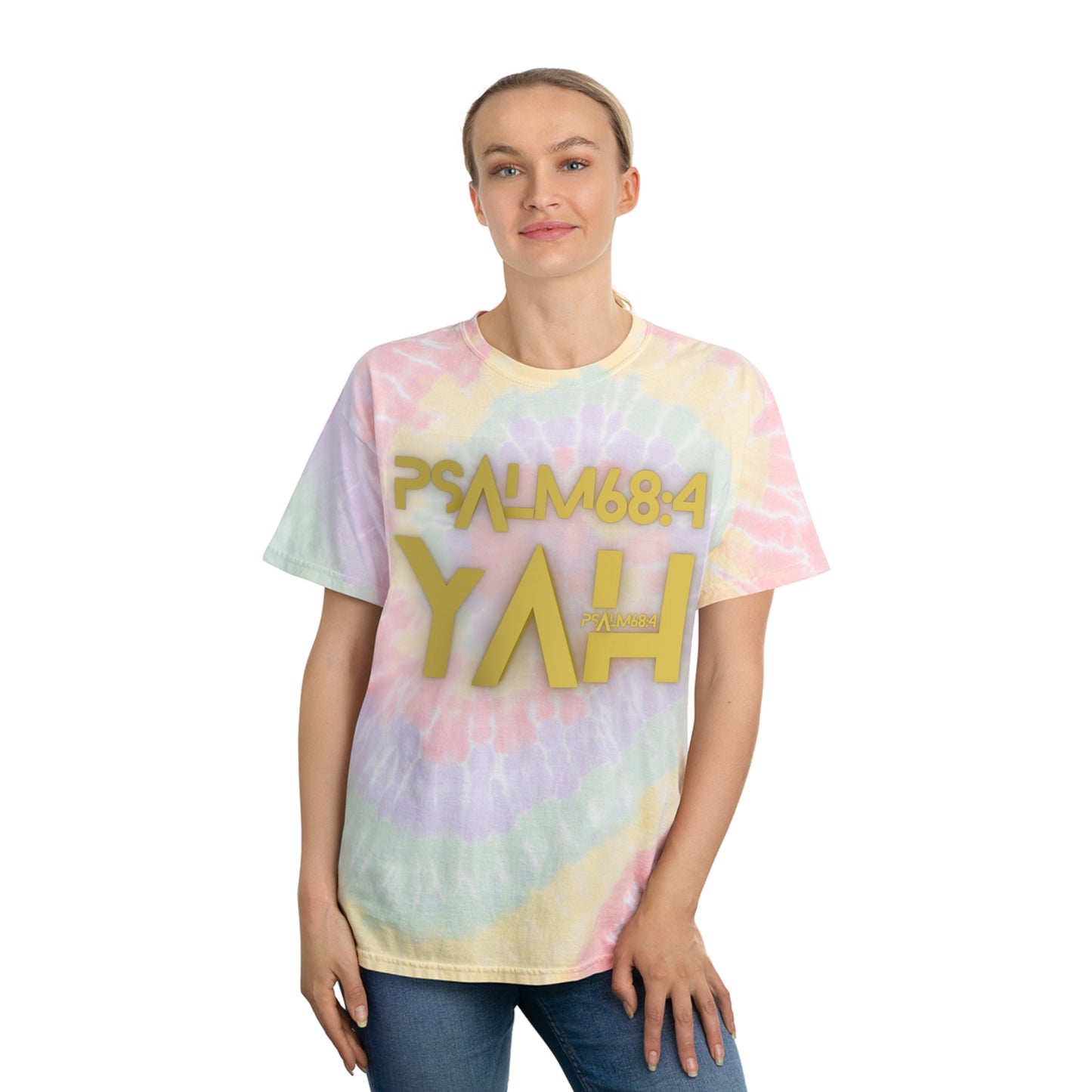 Alpha Yah 'Psalm 68:4' Tie-Dye Tee, Spiral