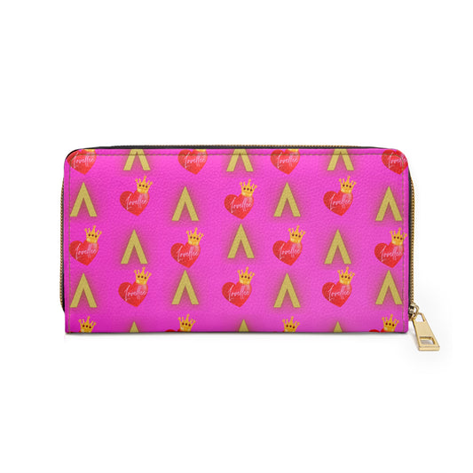 Alpha Lovellee 'Pretty In Pink' Royal Love Zipper Wallet