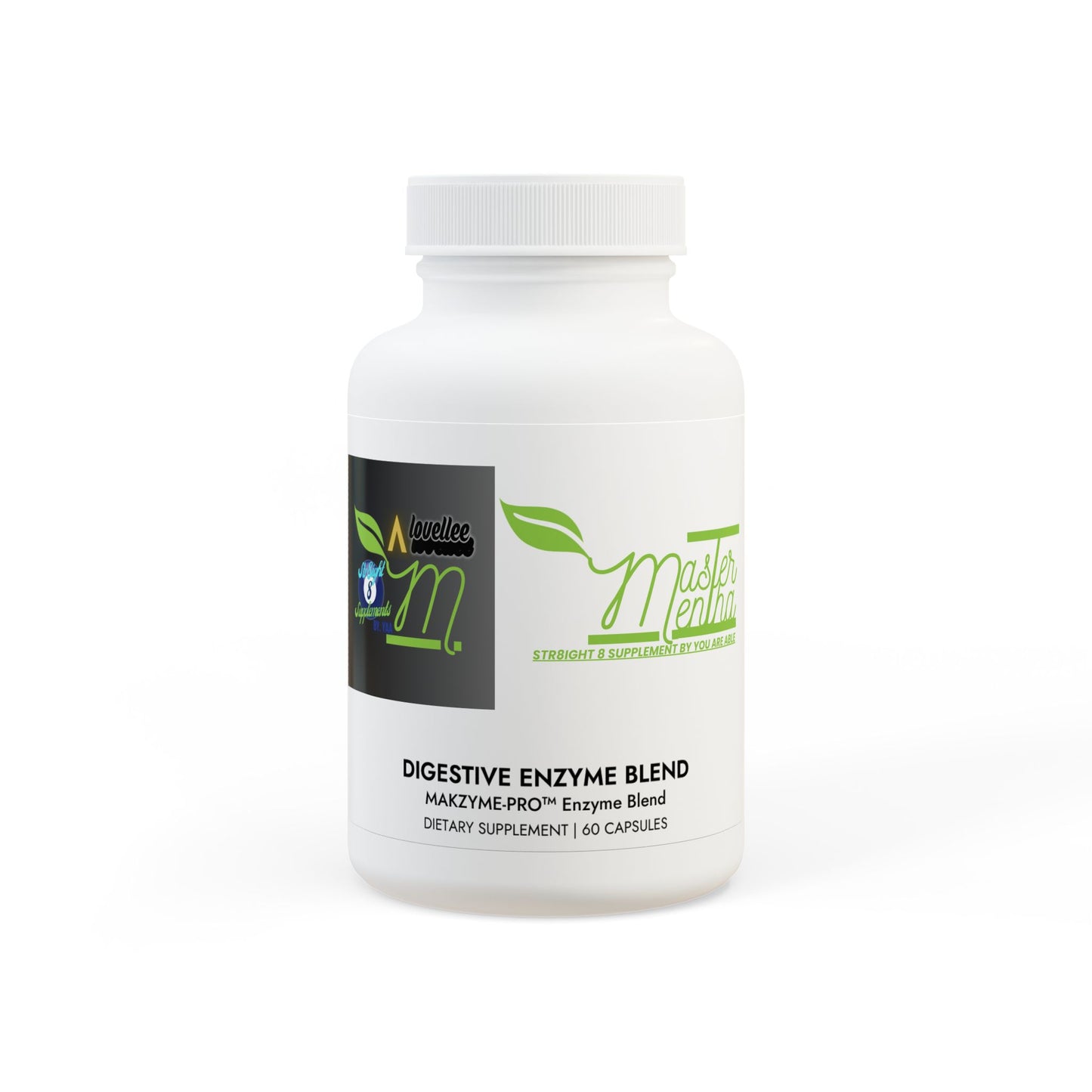 Str8ight 8 Master Digestive Enzyme Blend Supplement (60 Capsules)