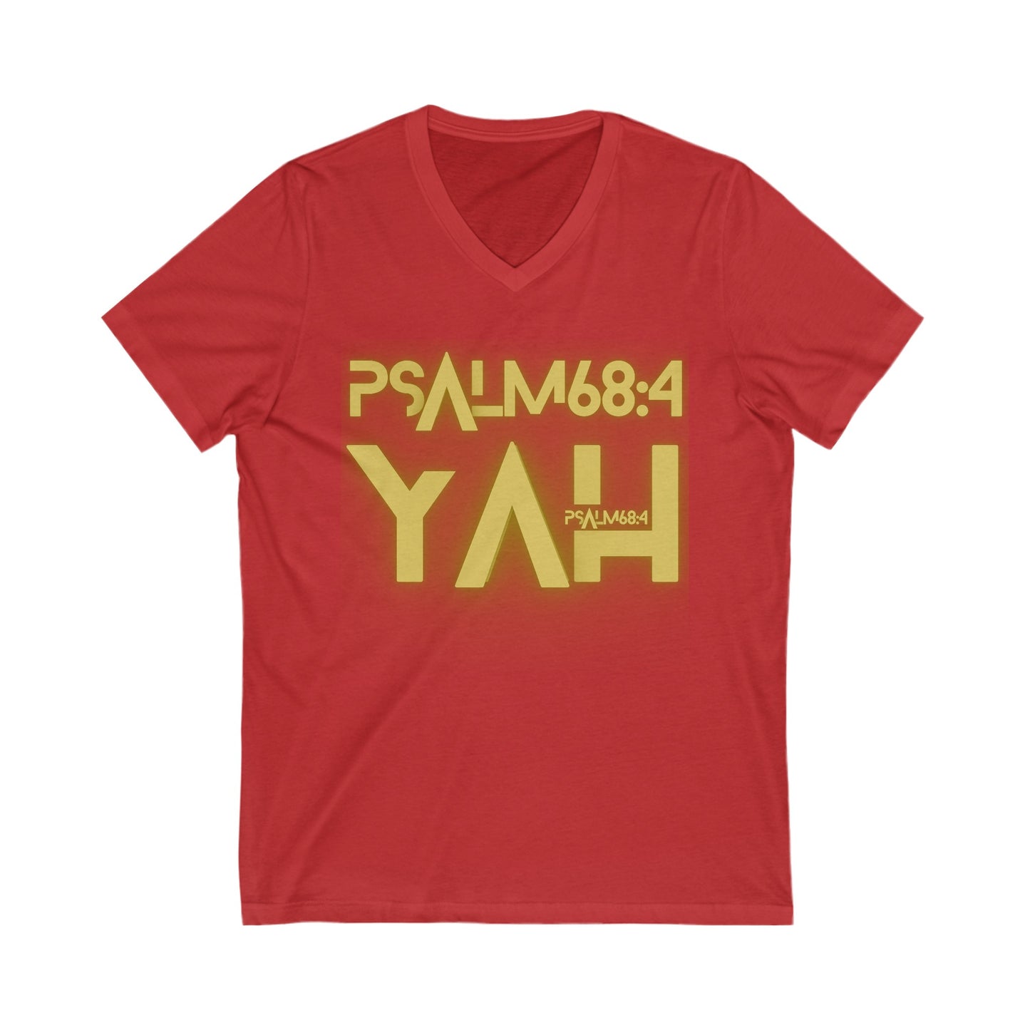 Alpha Yah 'Psalm 68:4' Jersey V-Neck Tee