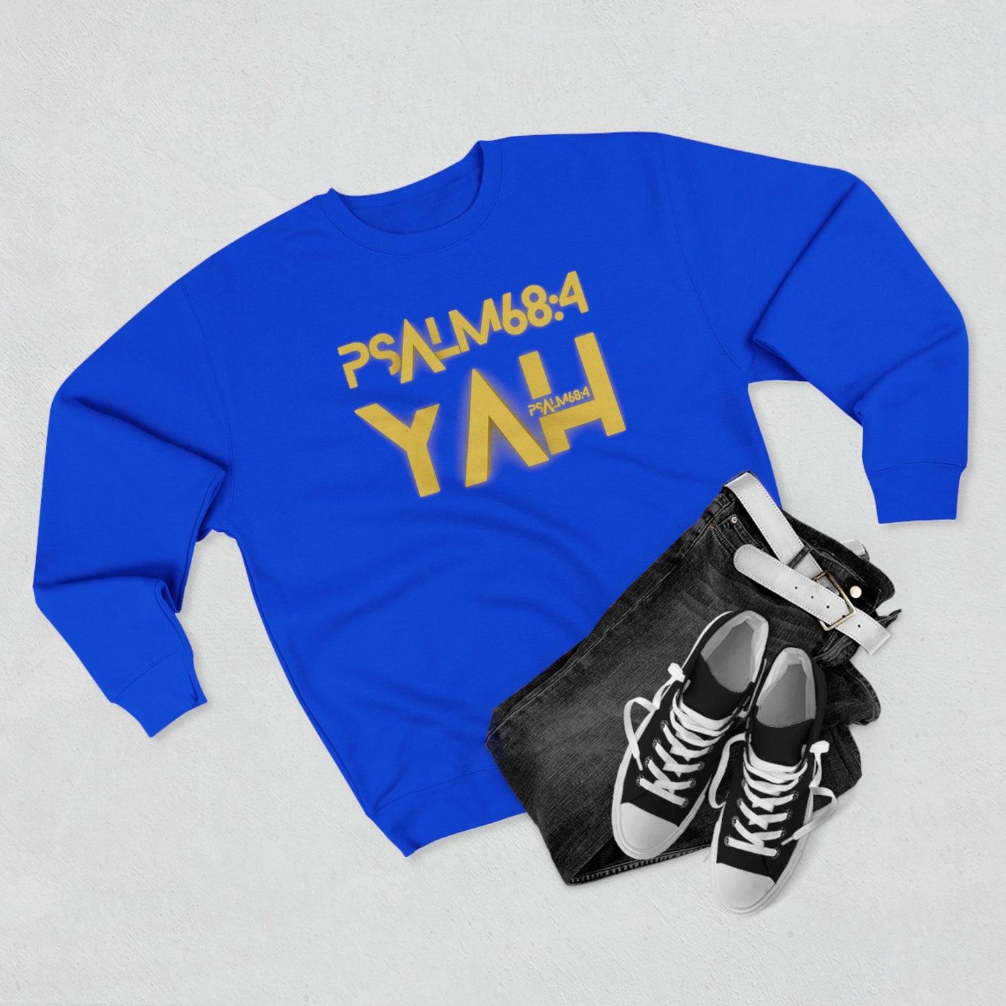 Alpha Yah Psalm 68 Crewneck Sweatshirt