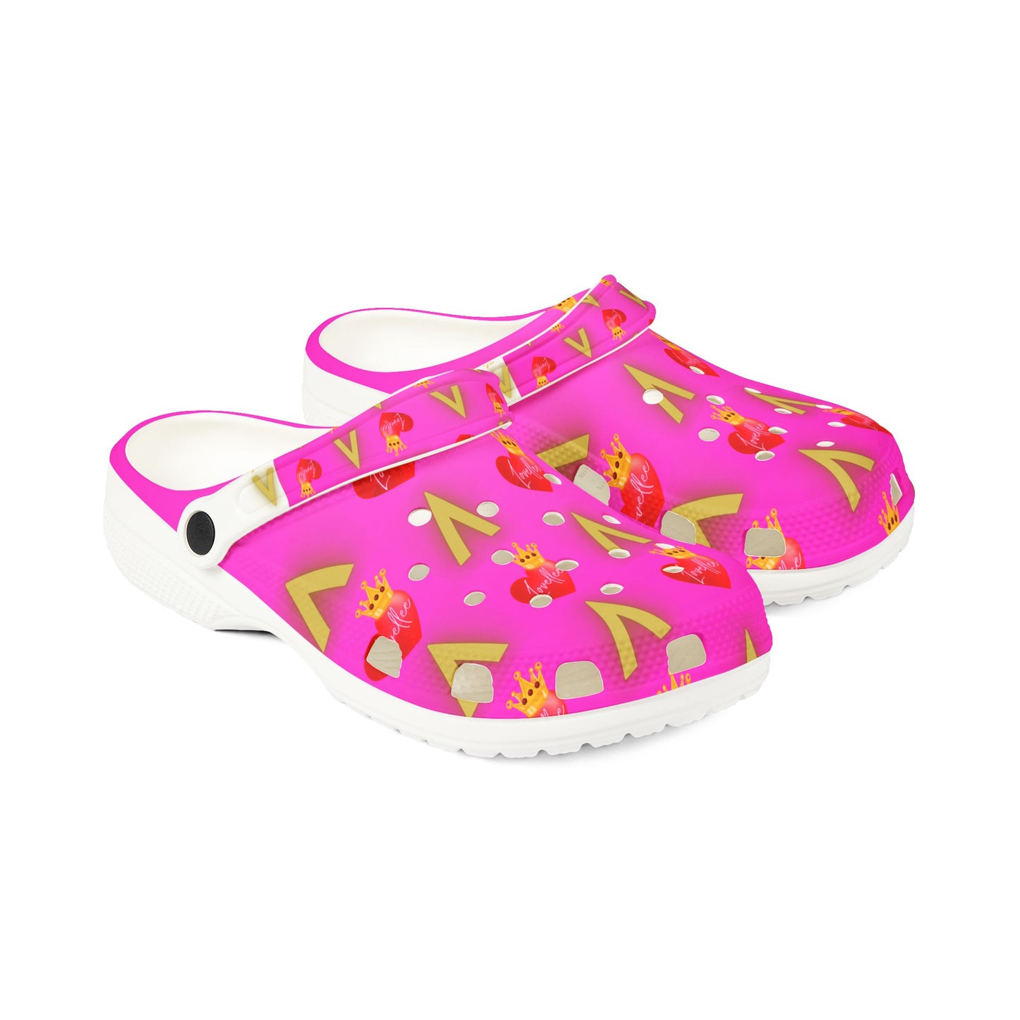 Alpha Lovellee 'Pretty In Pink' Royal Love Clogs