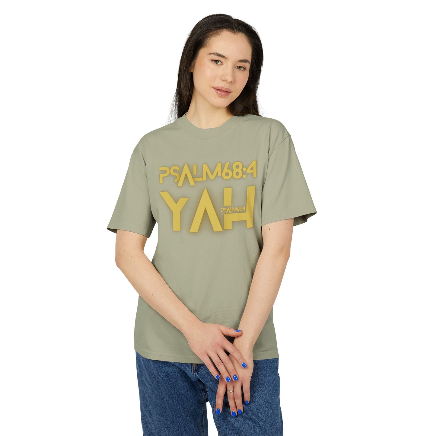 Alpha Yah 'Psalm 68:4' Heavy Faded Tee