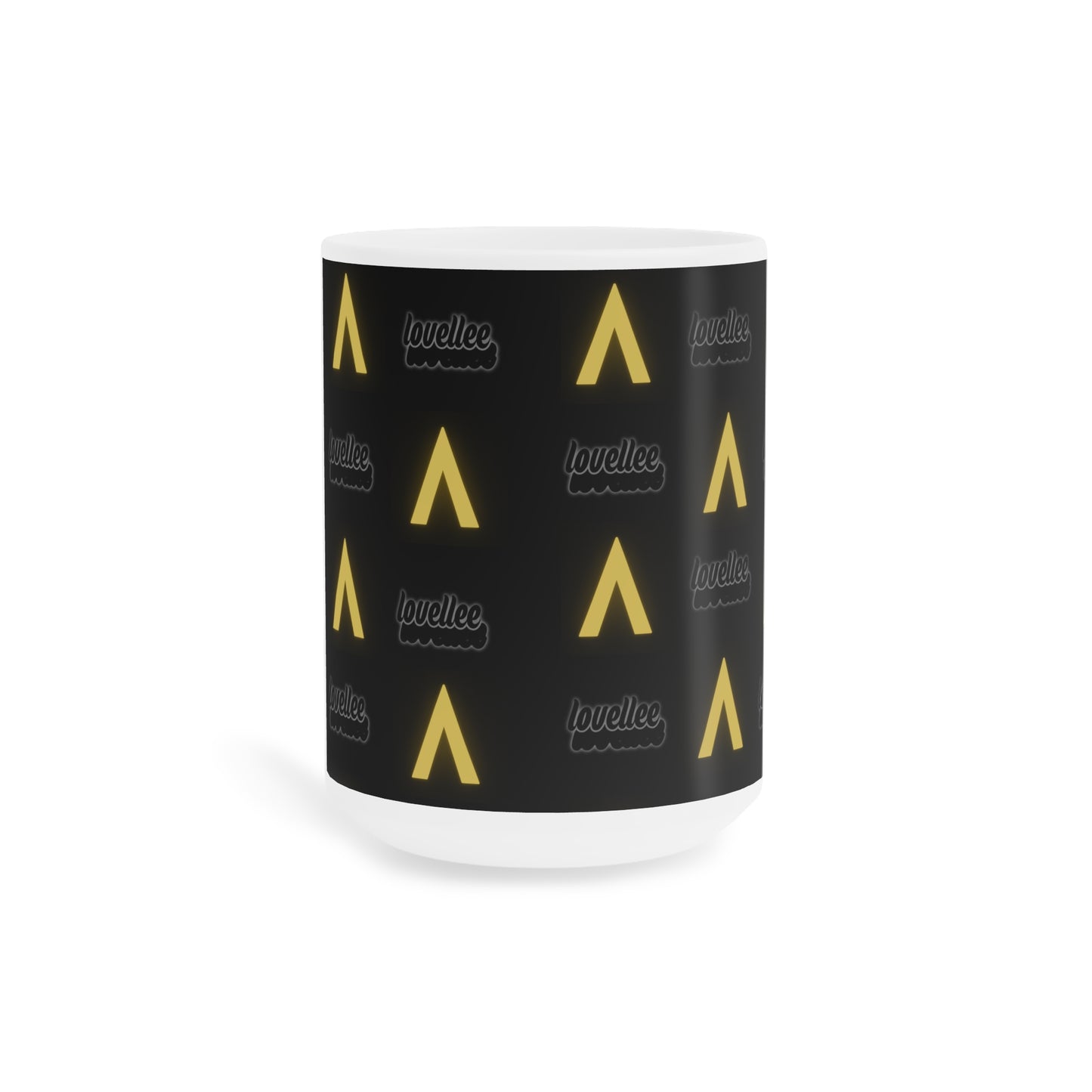 Alpha Lovellee Coffee Mug Black & Gold