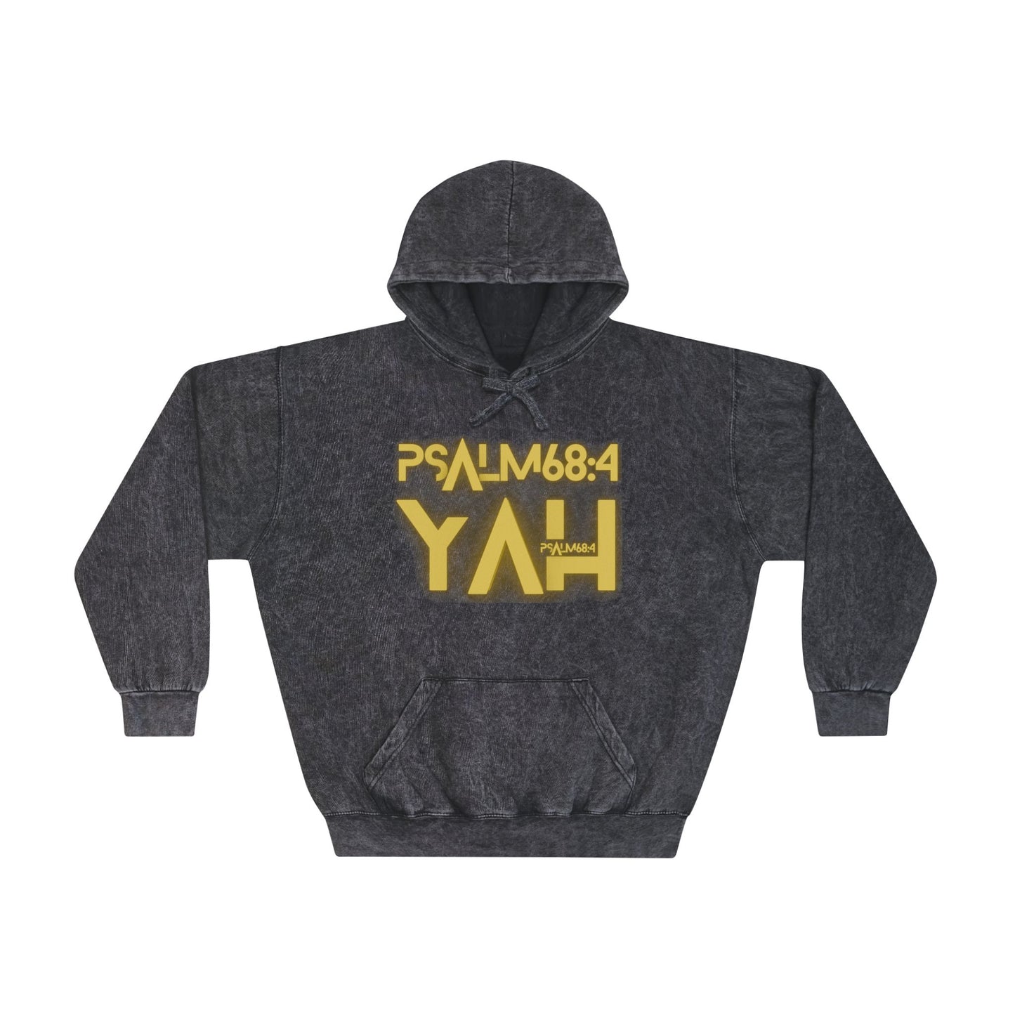 Alpha Yah Psalm 68 Mineral Wash Hoodie