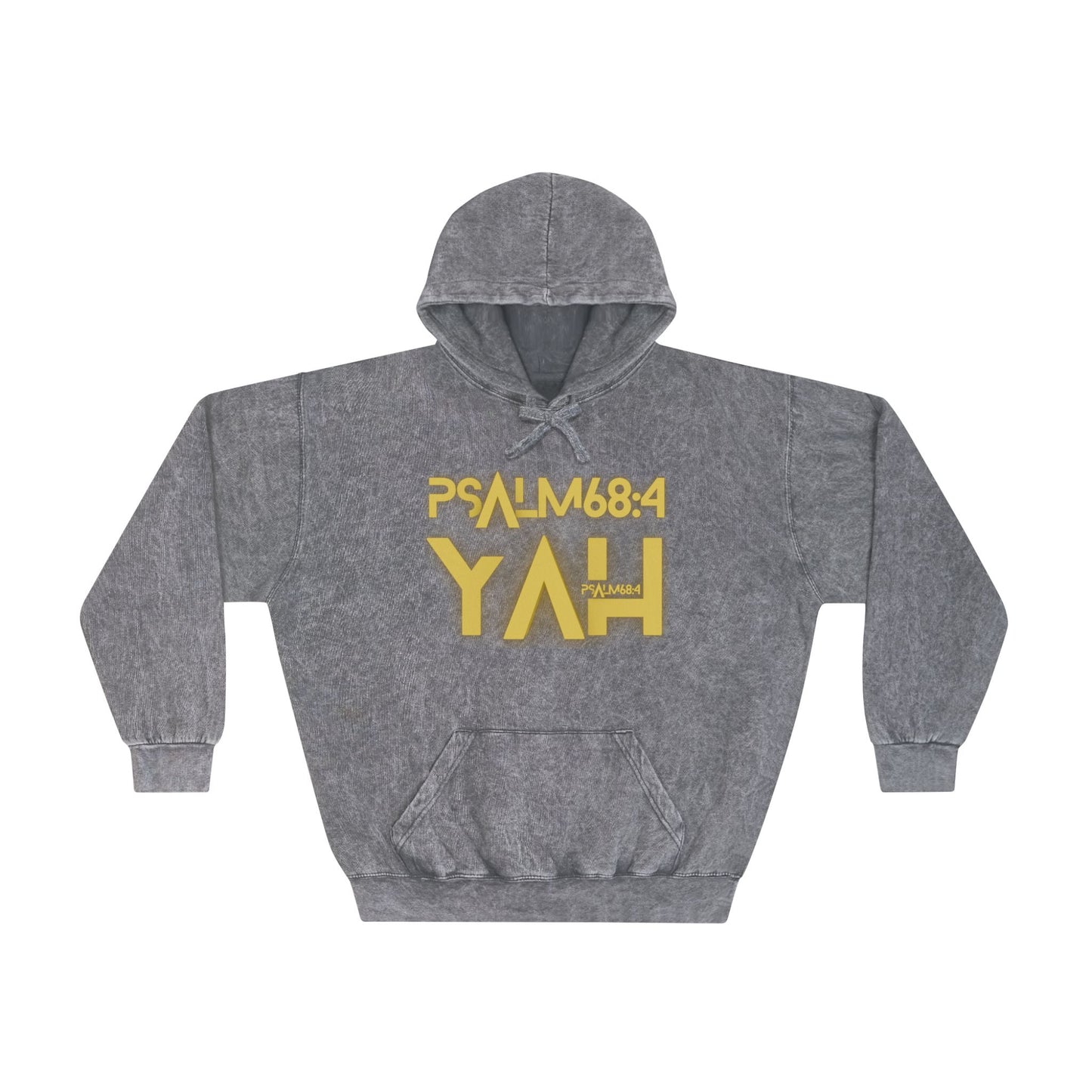 Alpha Yah Psalm 68 Mineral Wash Hoodie