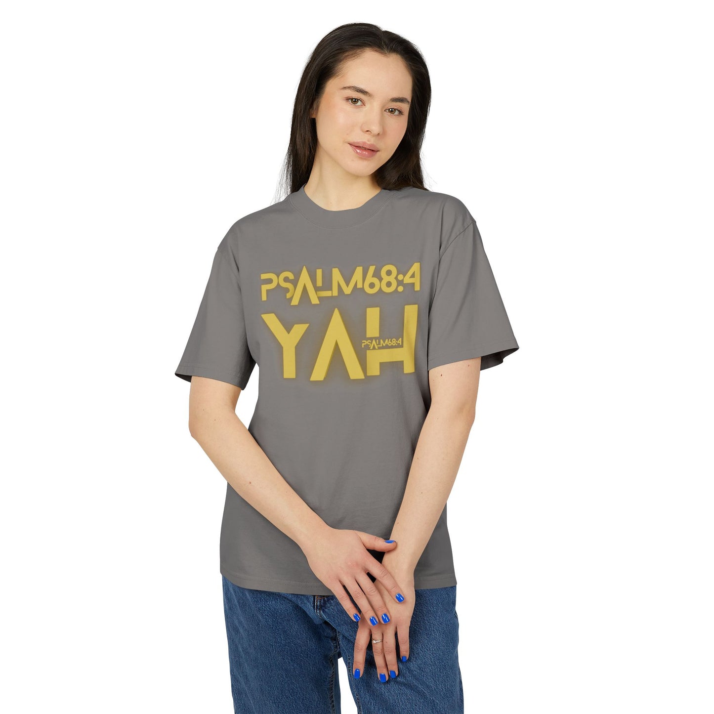 Alpha Yah 'Psalm 68:4' Heavy Faded Tee